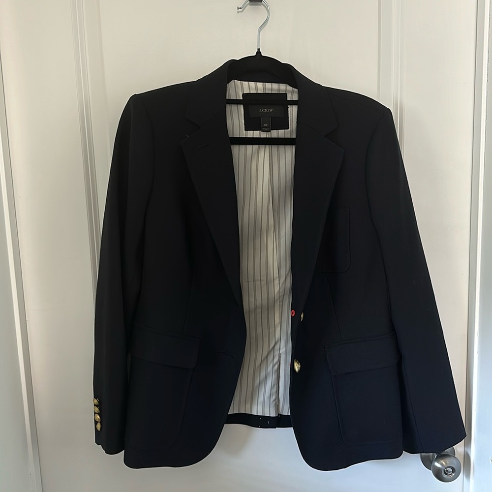 Navy J Crew Blazer NWOT